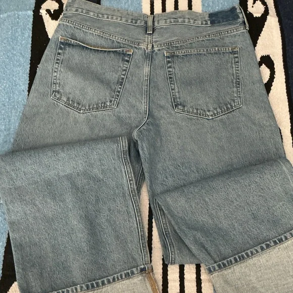 Etica Wide Leg Cuffed Button Fly Jeans - Picture 3 of 7